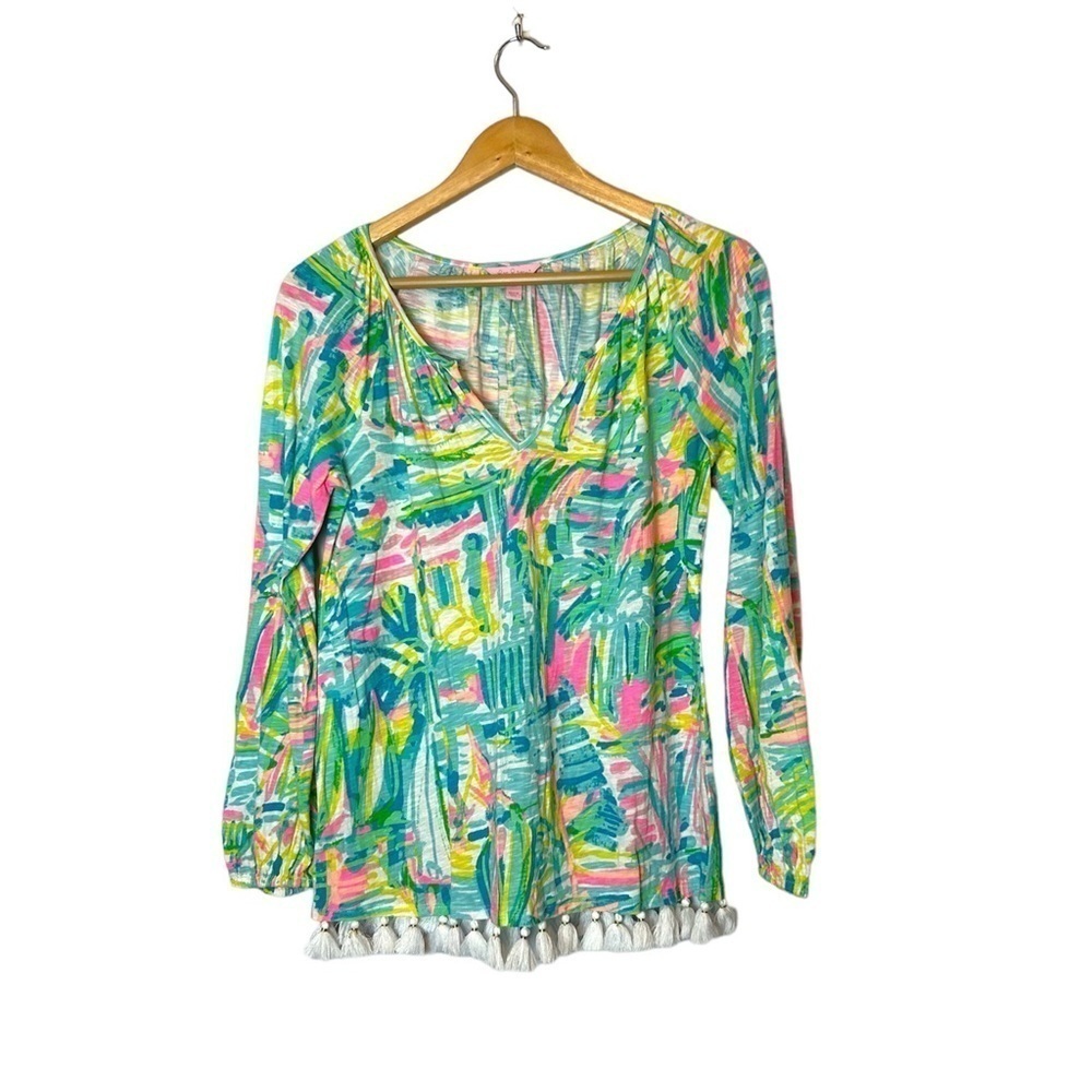 Lilly Pulitzer Linzy Top Sea Salt & Sun Size XS